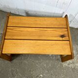 Table basse sapin année 80