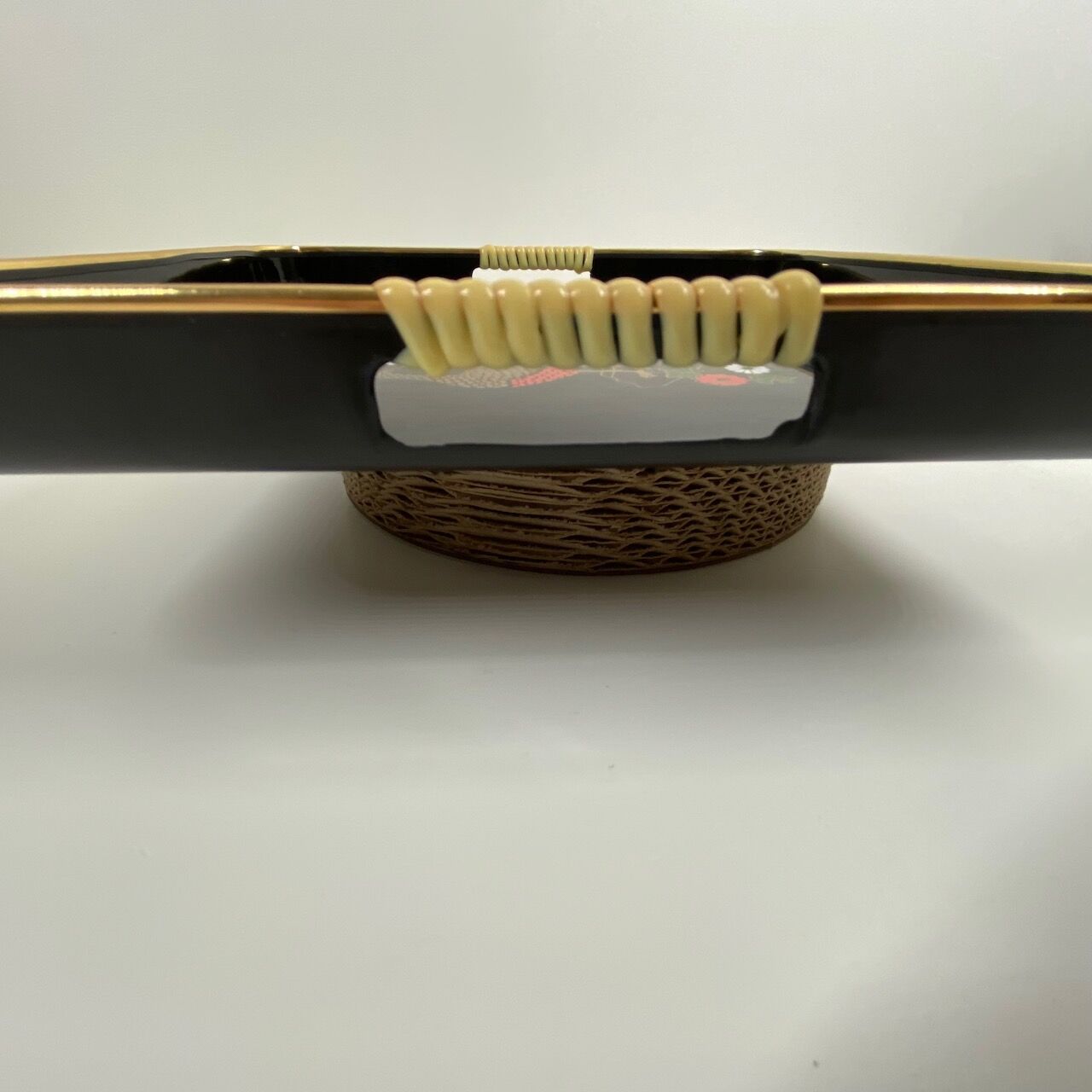 Vintage plastic tea tray  Peacock design