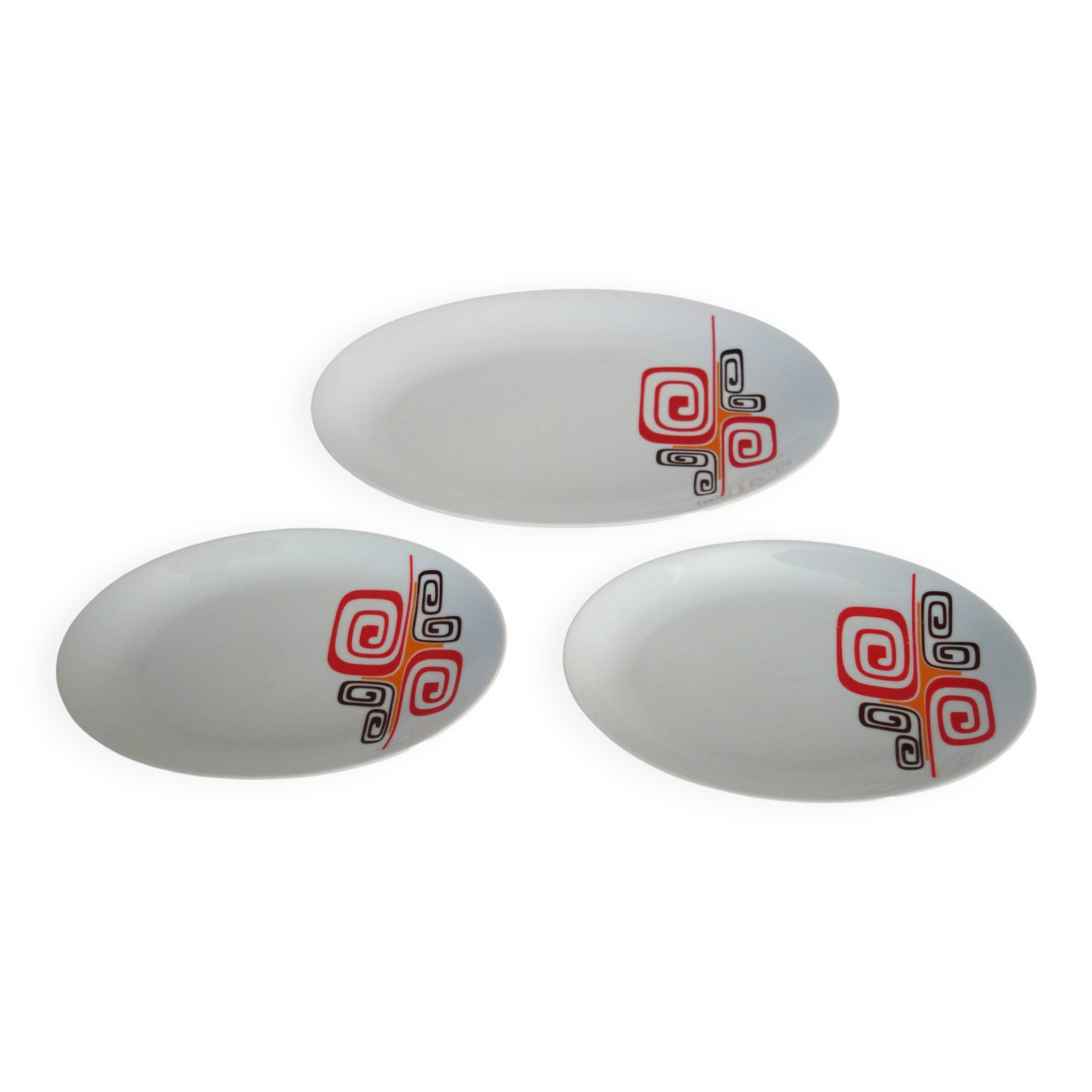 3 oval dishes Winterling Marktleuthen Bavaria 70's