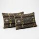 Set of 2 vintage kilim cushion covers 36x61 cm