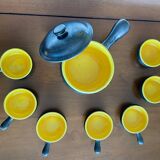 Set of 50s fondue pots