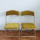Lot de 2 chaises pliantes en velours