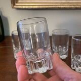 4 vintage antique liqueur glasses