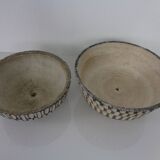 Mid-Century Concrete Planters, 1960s, Set of 2