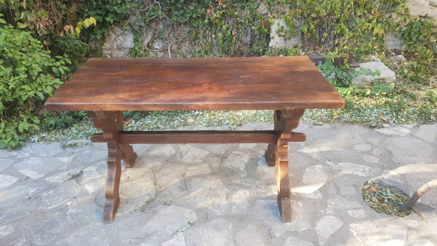 Antique oak farmhouse table