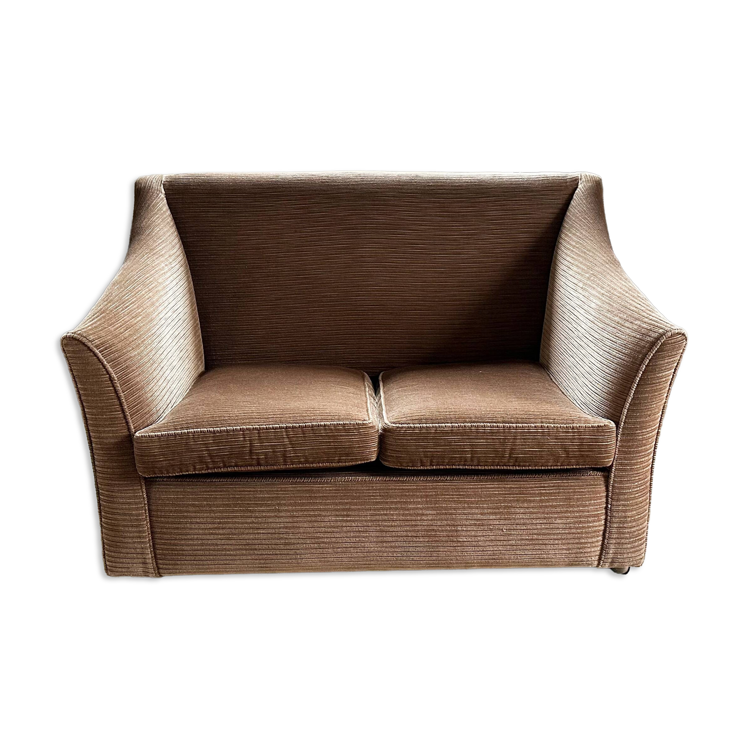 70s brown corduroy sofa