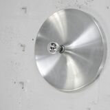 “Space age” wall lamp in aluminum. Circa 1970