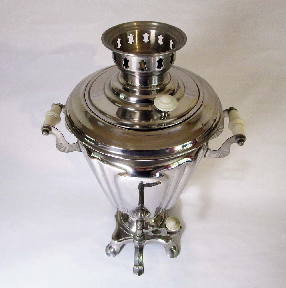 Vintage Samovar in stainless steel