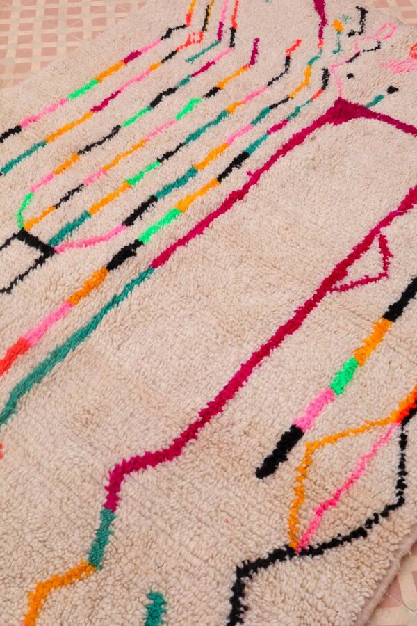 Tapis berbère azilal multicolore