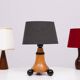 Trio small Table lamps 1960s incl Shades Holland