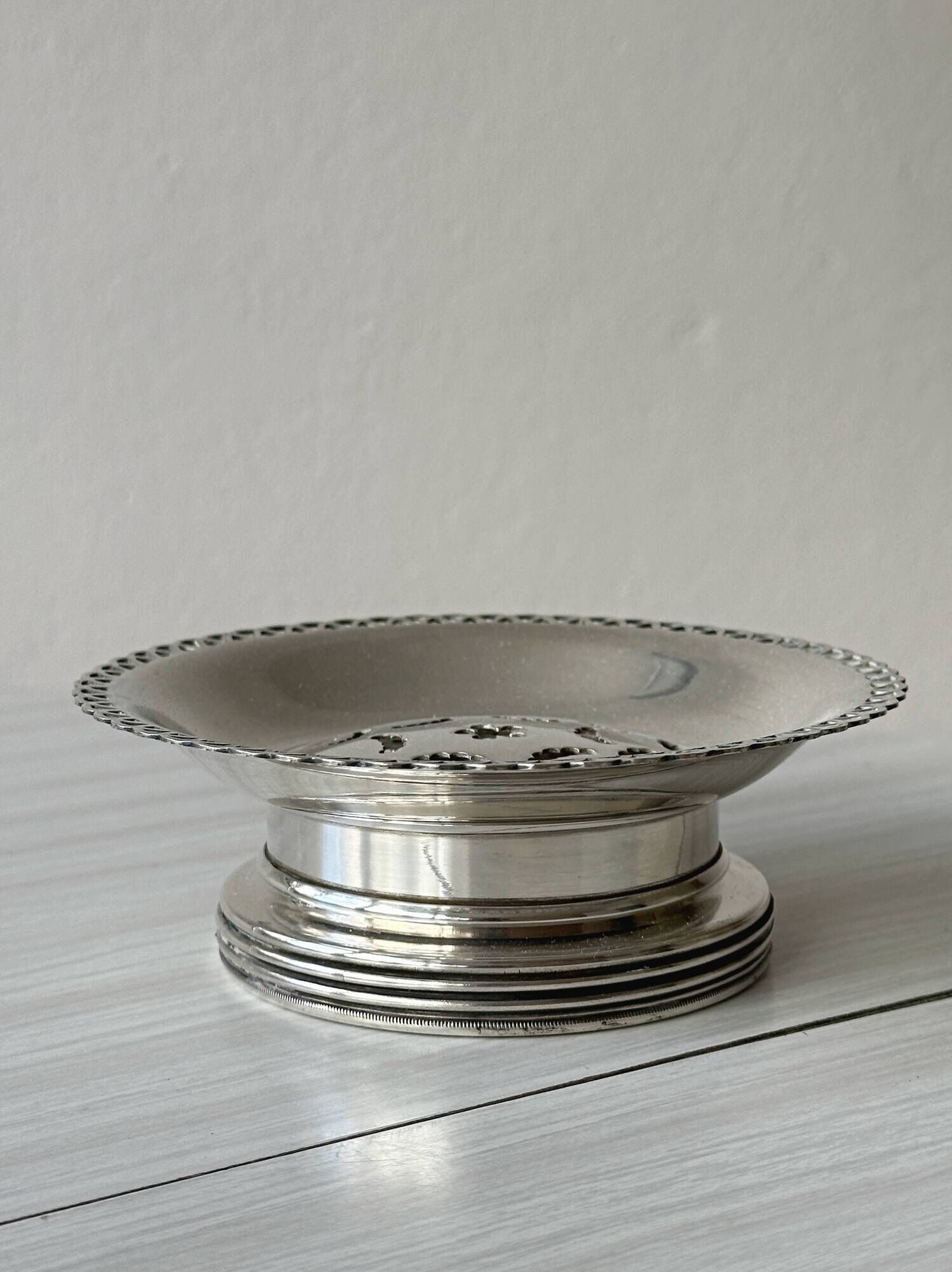 Silver-plated COQUILLOR butter dish