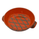 Enamelled ceramic dish, terfer, vallauris, vintage