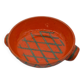 Plat céramique émaillé, terfer, vallauris, vintage