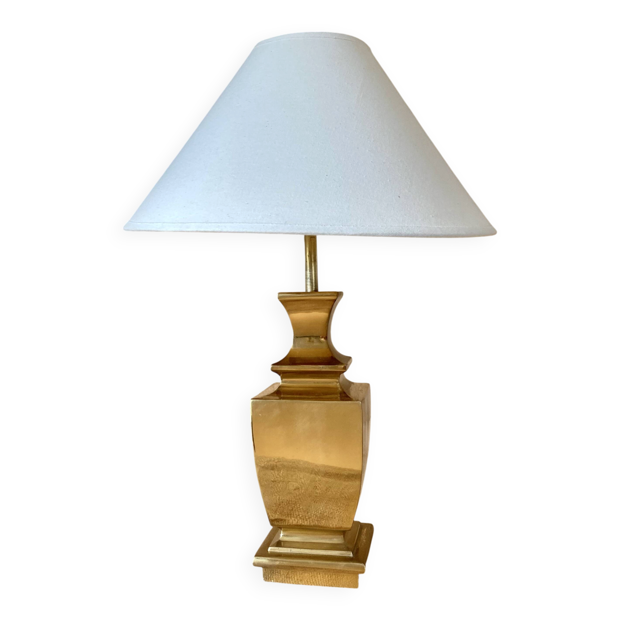 Regina lamp from the 80s, 2 m fabric cable, lampshade.