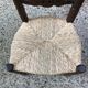 Brutalist straw chair