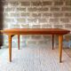 Scandinavian teak table with extensions, 1960s/70s.