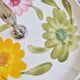 Digoin vintage serving plate cake stand, marguerite model, hand painted