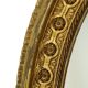 Large Oval Classic Mirror Gold Leaf Baroque Style Flowers 85cm