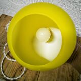 Vintage opaline yellow lamp