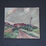 Oil on canvas, Path in the Countryside