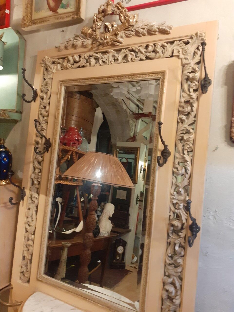 Cloakroom Coat rack, umbrella door of entrance hall, late XIX th style Louis XVI.