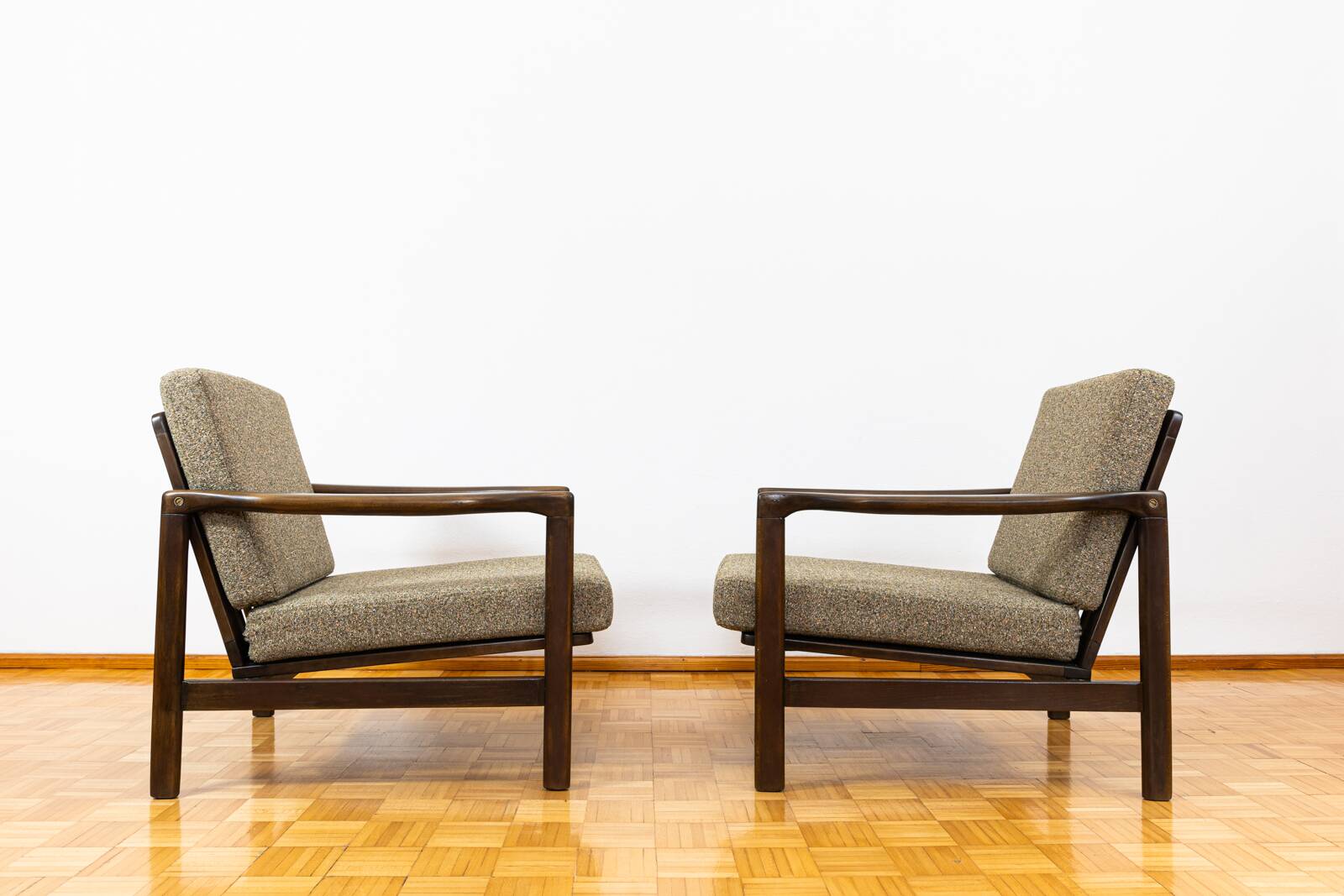 Mid Century Armchairs By Zenon Bączyk, 1960's, Set Of 2