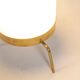 Lamp in white opaline and golden brass, 1970s
