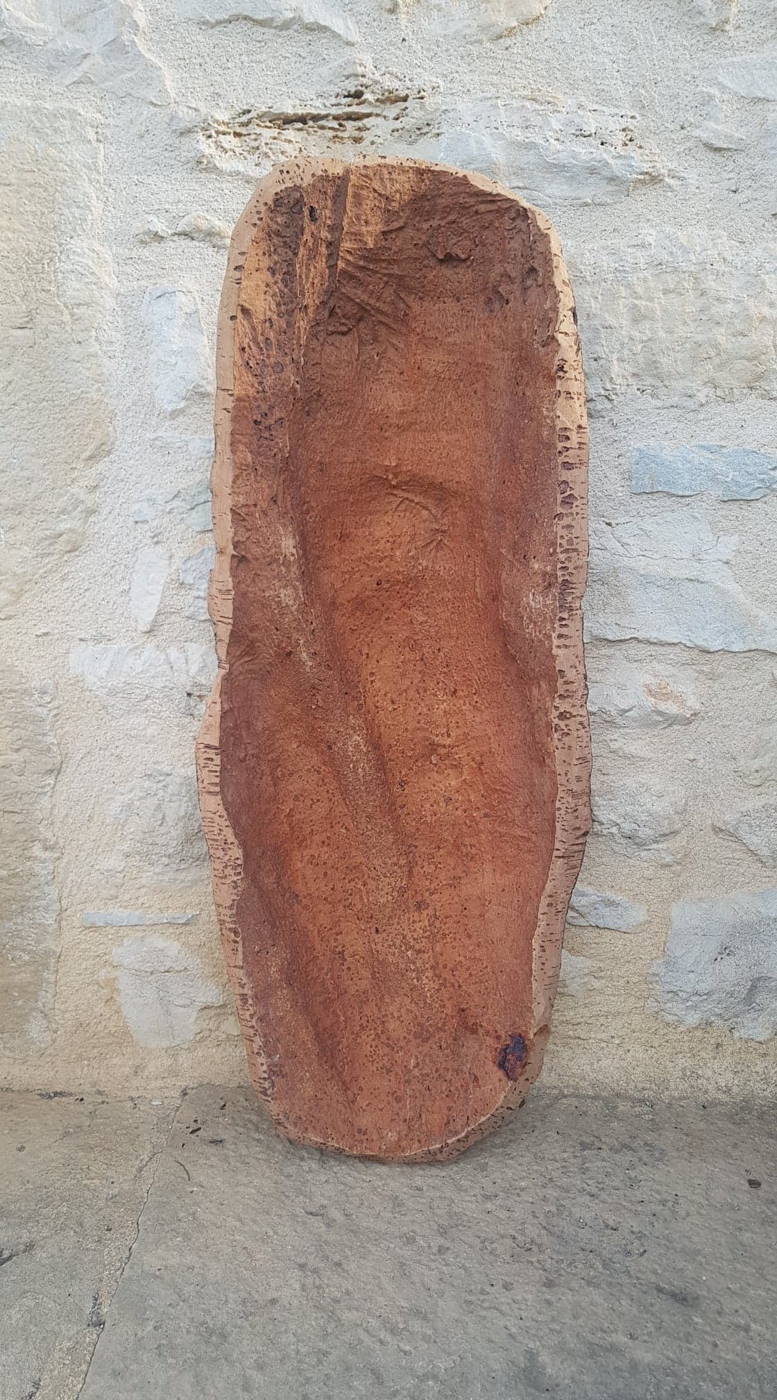Cork oak bark dish