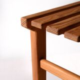 1960s Scandinavian pine slatted stool