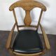 Serie de 4 fauteuils de style directoire à dossier en palmette