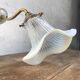 Opalescent glass swan neck sconce