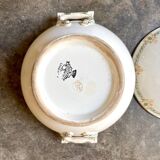 Longwy ironware soup tureen, "Longpré" service