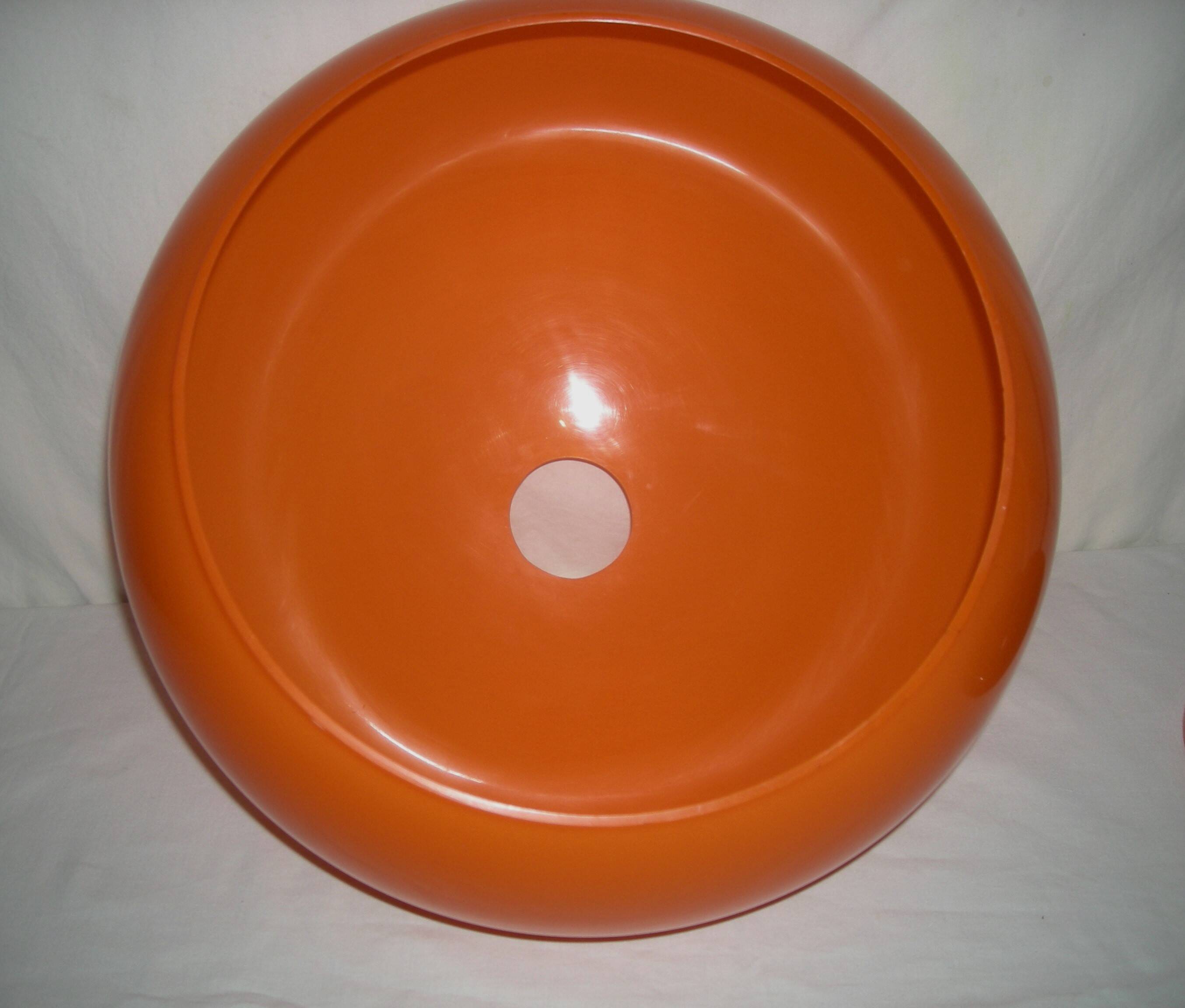 Orange mushroom lamp from the 60s - 70s