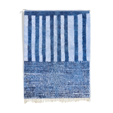 Modern Moroccan carpet blue contemporary art 240x300cm