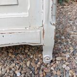 Old low sideboard in solid wood