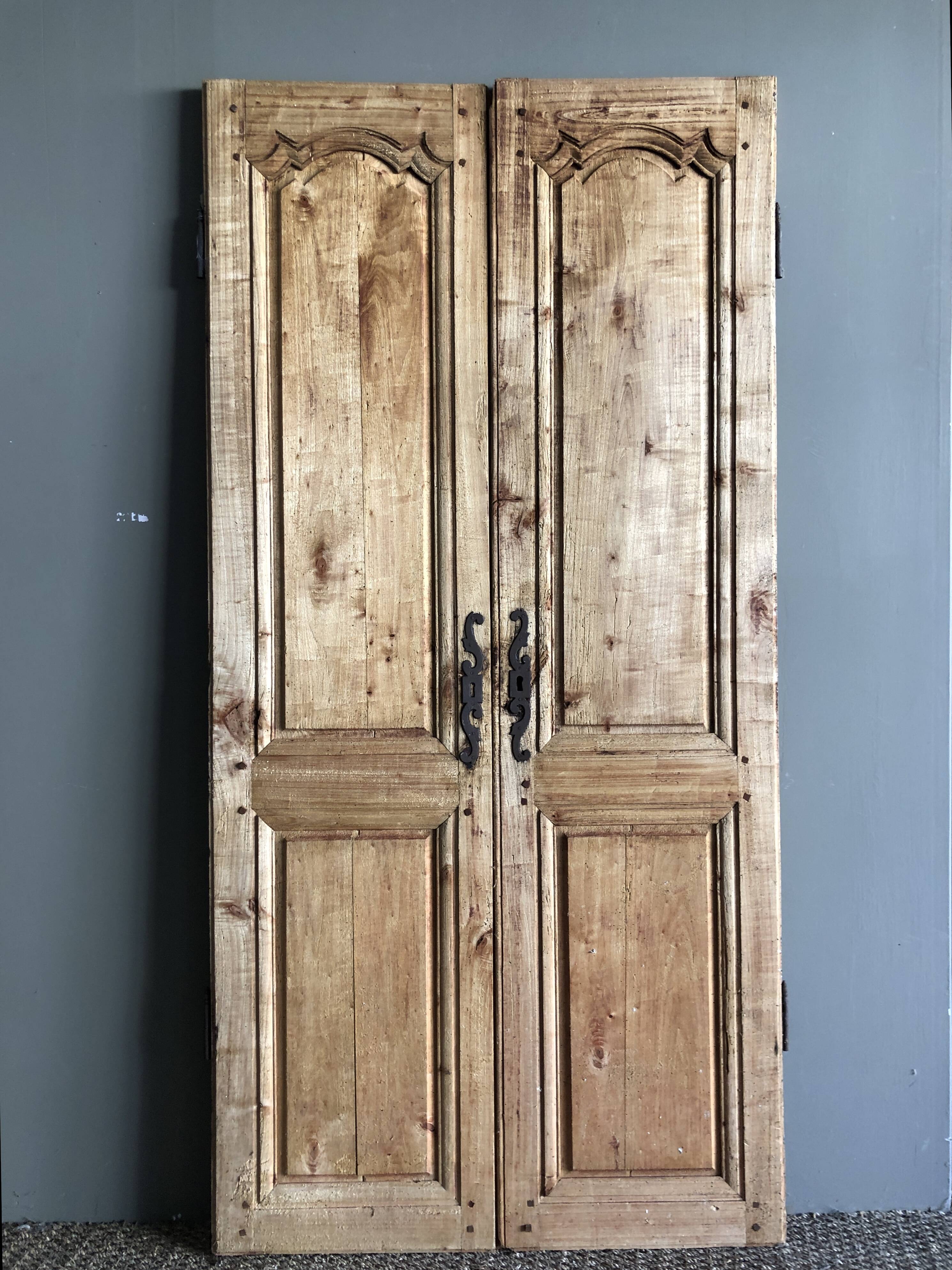 Pair of cupboard doors - late 18th century