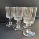 6 wine glasses – light cut crystal