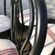 4 chaises bistro vintage noires en metal