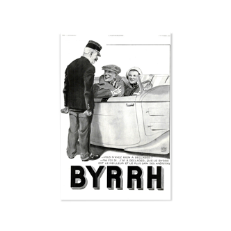 Affiche vintage années 30 BYRRH