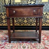 Empire period console in walnut