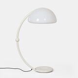 Lampadaire Serpente par Elio Martinelli pour Martinelli Luce, années 1970 en blanc.