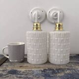 Pair of vintage wall lights of Scandinavian origin