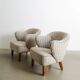 Vintage Danish Sculptural Armchairs by Flemming Lassen, 1960s