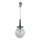 Suspension vintage design lampe globe en verre transparente