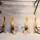 Series of 4 Chairs by Pietro Arosio for Airon 1980
