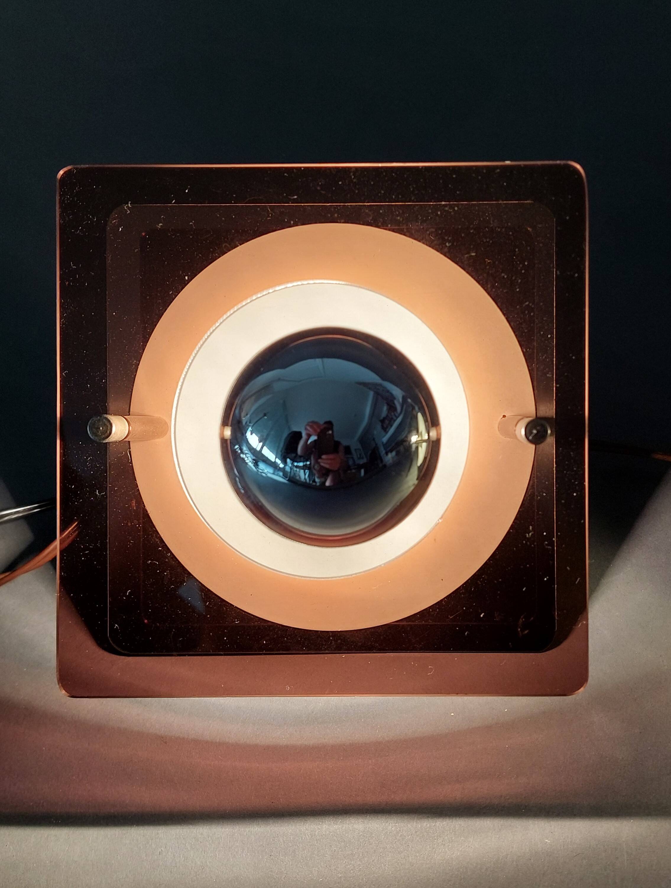 Pair of "Disco" wall lights Jocelyne Trocmé for Oxar 1970, Vintage.