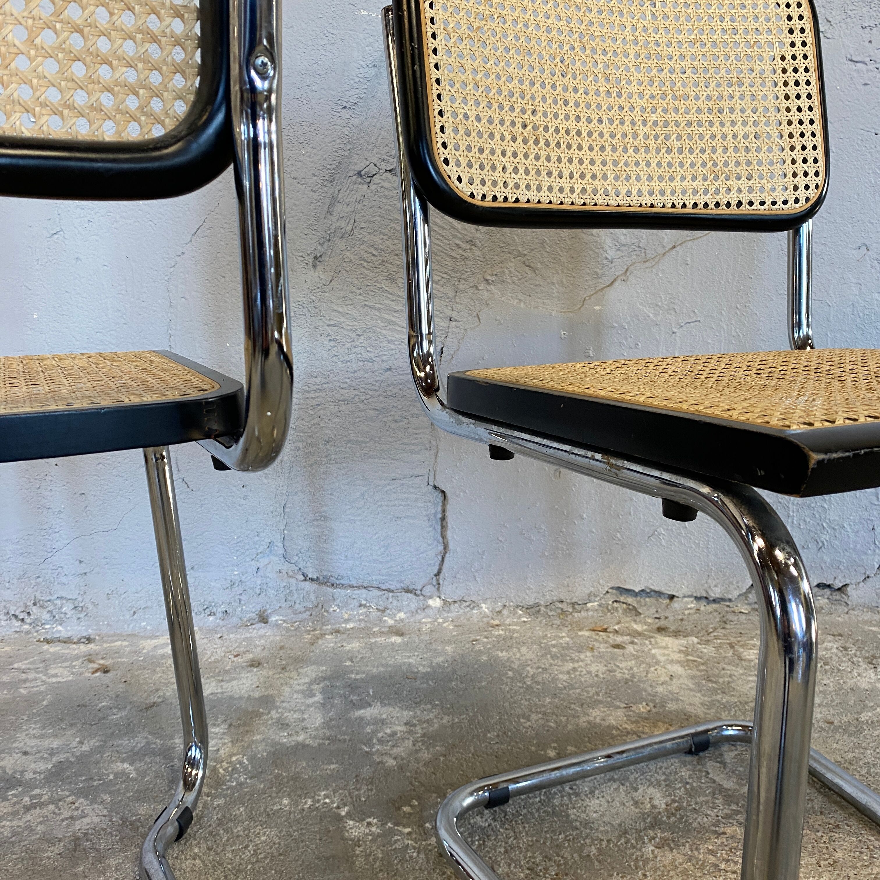 Paire de chaises Cesca de Marcel Breuer