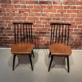 Paire de chaises en bois