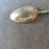 Series of 10 teaspoons in sterling silver vermilled in russian style