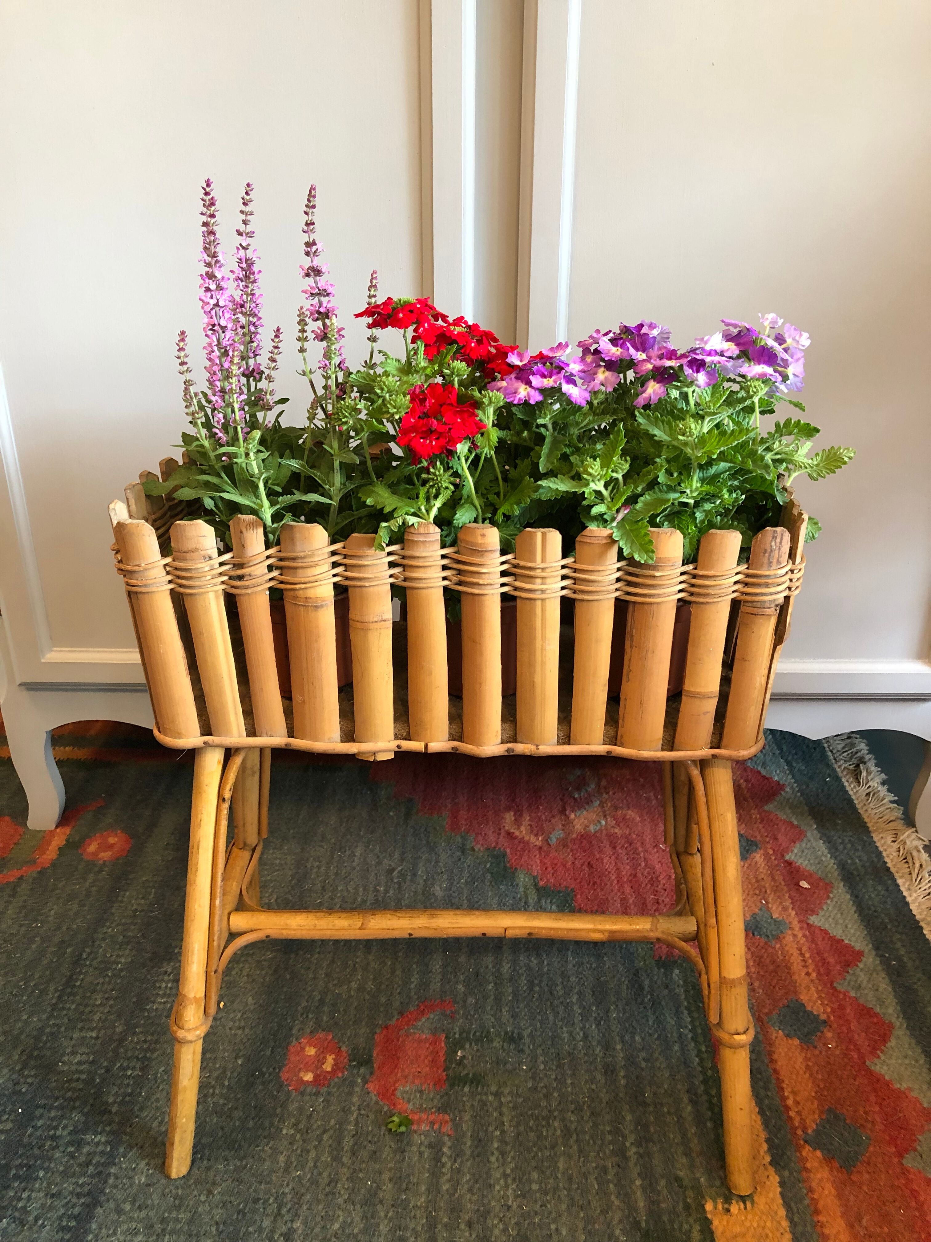 Rattan planter